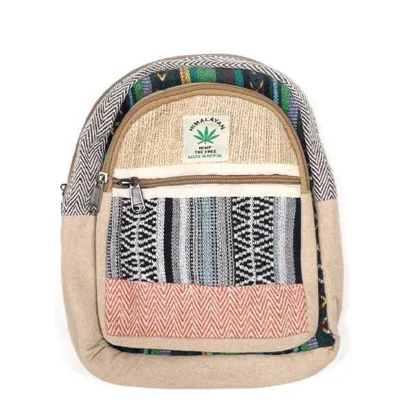 Mini Mochila Artesanal de Canamo Himalayan mod. 1