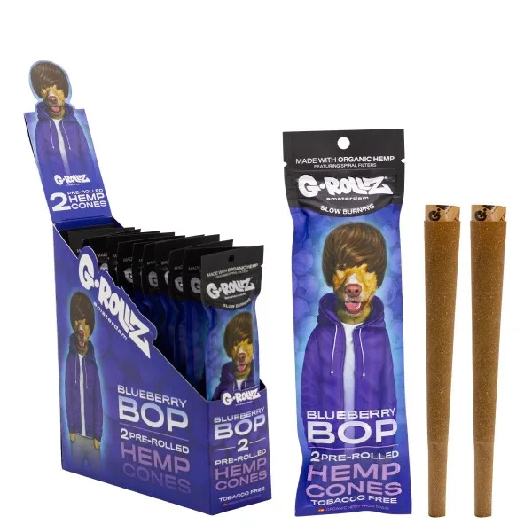 Blunts Cones G-Rollz  Hemp Pets Blueberry 12x2 ud. de G-Rollz