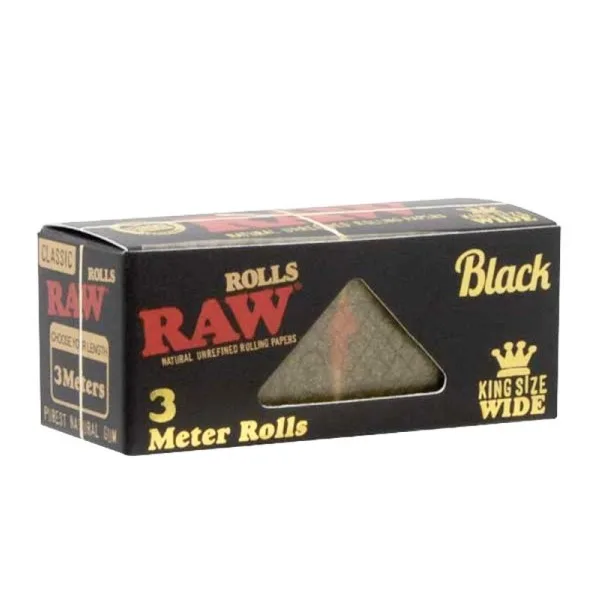 Papel Raw Black  Rolls 12 ud. de RAW