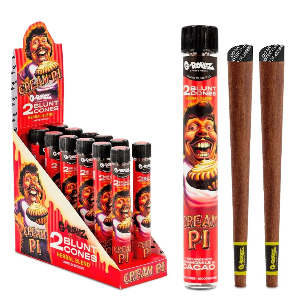 Blunts Cones G-Rollz Hemp Cream Pi 12x2 ud. de G-Rollz