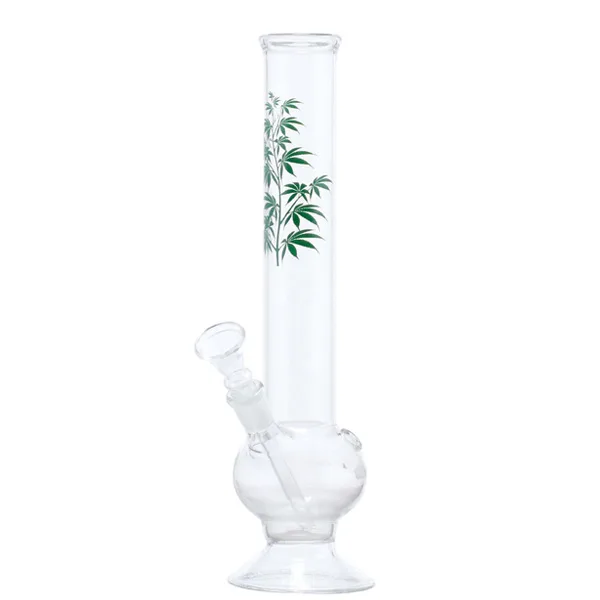 Bong Cristal Green Leaves 30 cm.