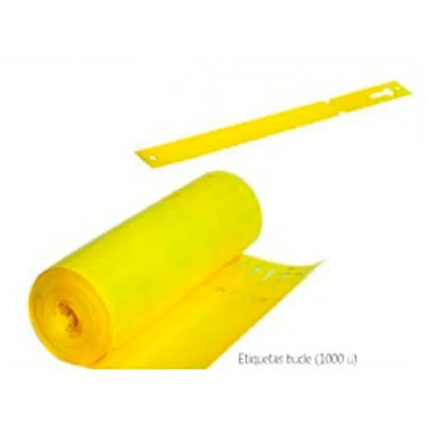 Etiqueta Boucle 13 x 160 mm. Amarillo 1.000 u.