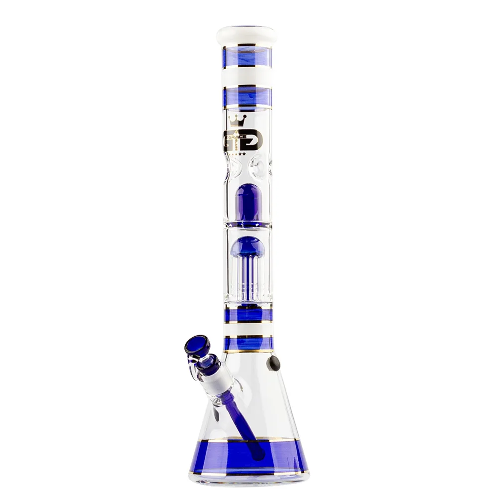 Bong Cristal Golden Line Blue Breaker 46 cm. Ø50 mm.