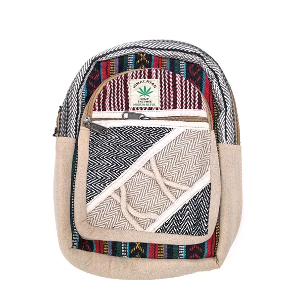 Mini Mochila Artesanal de Canamo Himalayan mod. 3
