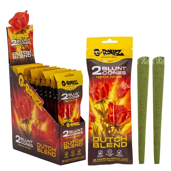 Blunts Cones G-Rollz Hemp Dutch Blend Rose 12x2 ud. de G-Rollz