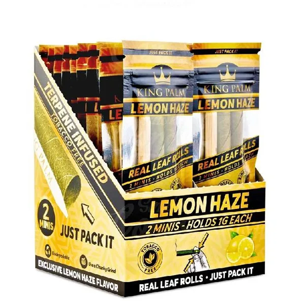 Blunts King Palm Mini Rolls Lemon Haze 20x2 ud.
