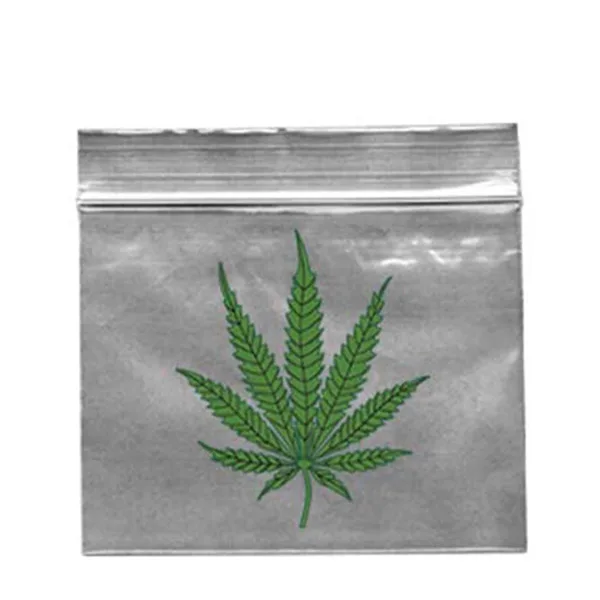 Bolsa Plastico Autocierre Zip Leaf 55x65 mm. Pack 100 ud.