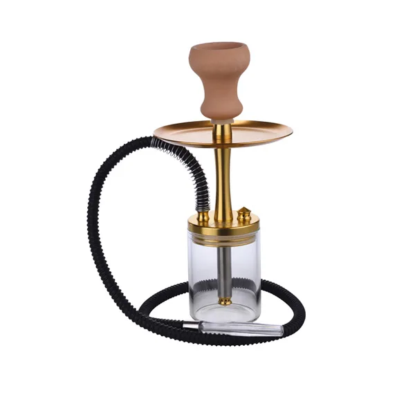Shisha Al Malik Deroua Alum Gold 34 cm.