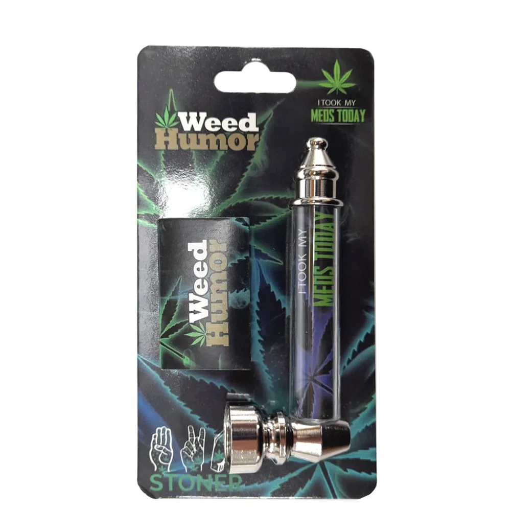 Pipa Metal & Screens 80 mm. Weed Humor