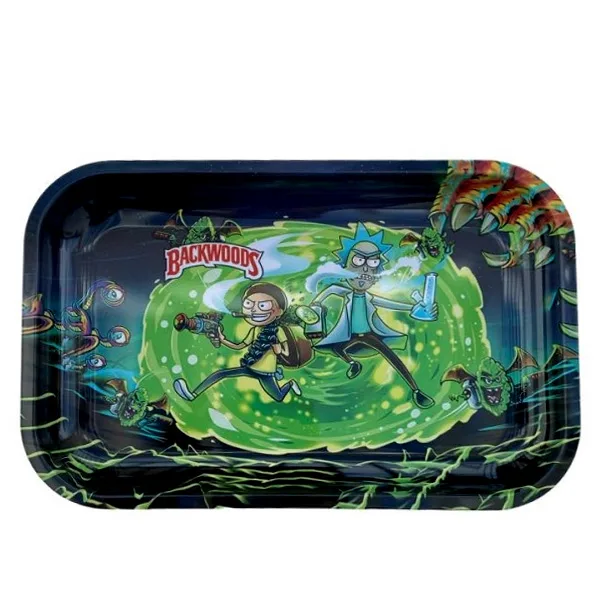 Bandeja Metal 28x18 cm. Rick & Morty Back