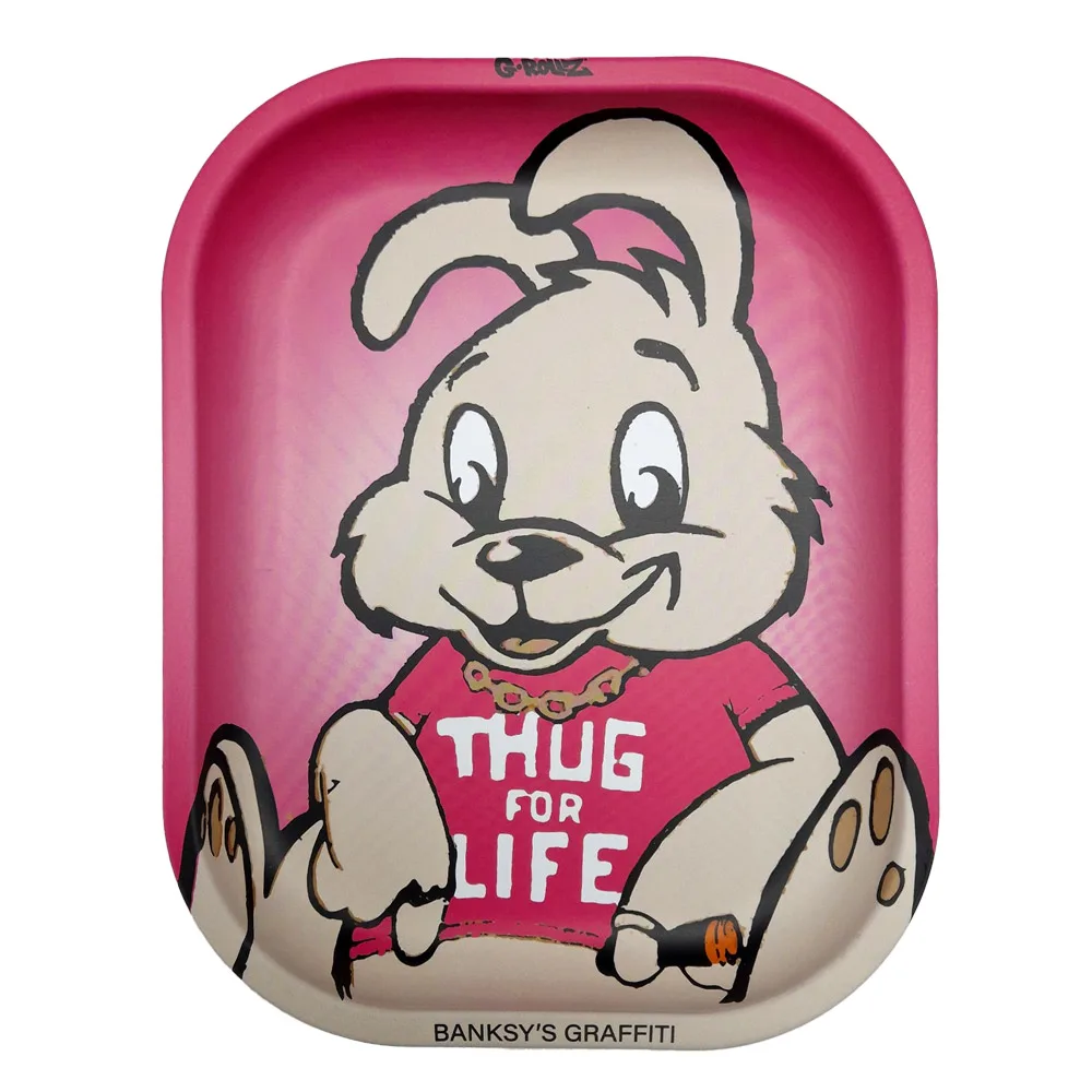 Bandeja Metal 18x14 cm. G-Rollz Banksy Thug Rabbit de G-Rollz