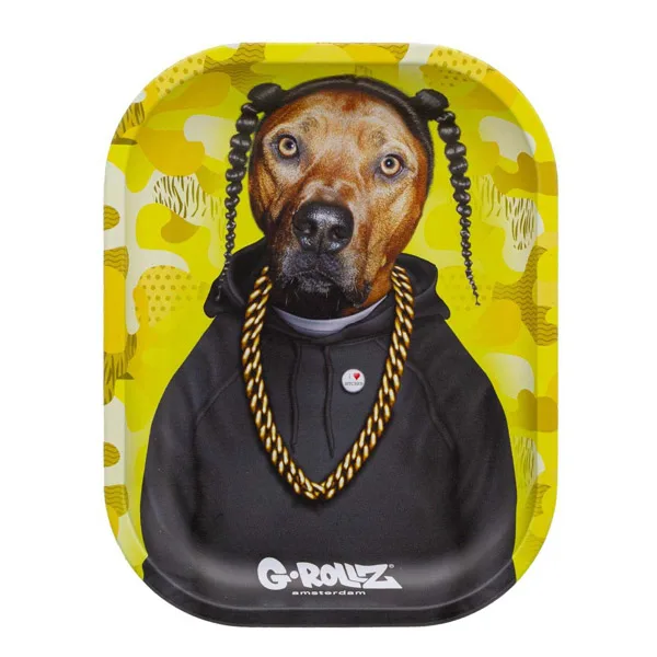 Bandeja Metal 18x14 cm. G-Rollz Pets Rock Rap de G-Rollz