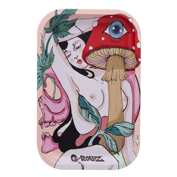 Bandeja Metal 27x16 cm. G-Rollz Mushroom de G-Rollz