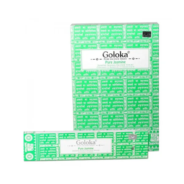 Incienso Goloka Pure Jasmine 15 gr. - 12 ud.
