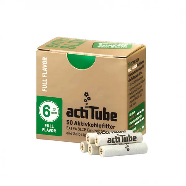 Filtros Acti Tube  Extra Slim 6 mm. 50 ud.